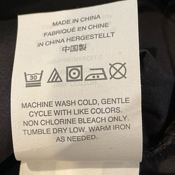 J.Crew Ruffle Neck Black‎ Shift Dress 100% Cotton Size 00 - Picture 14 of 15